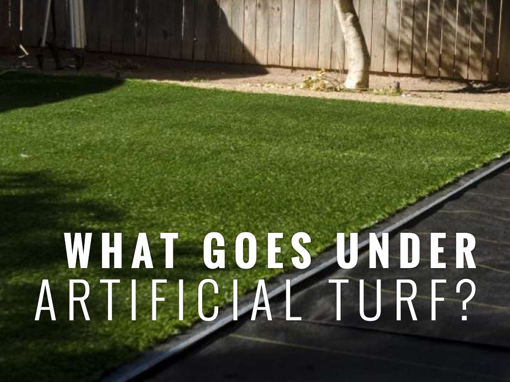 what goes under artificial turf